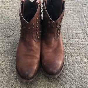 Frye studded cowboy boot